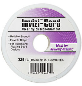 Invizi-Cord Invizi-Cord Clear Nylon .25Mm 100Mtrs
