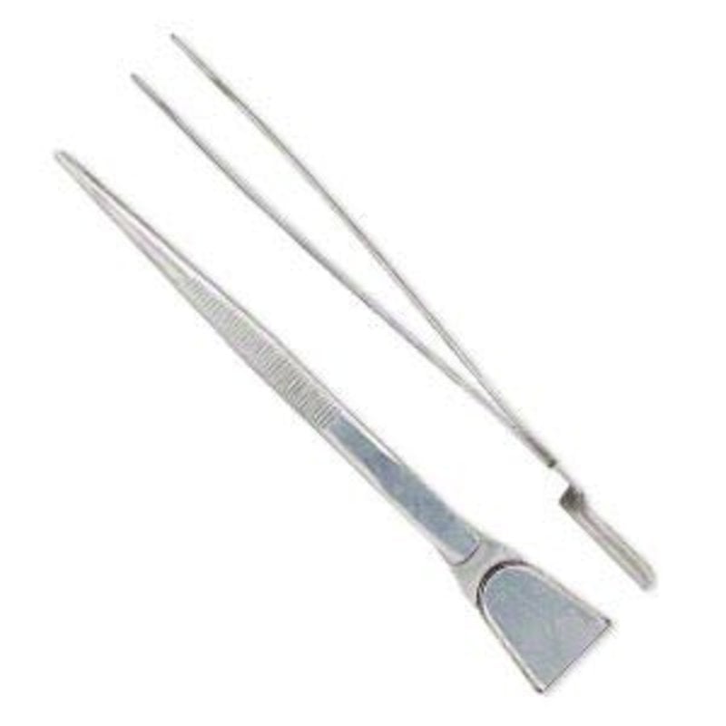 Stainless Steel Tweezers with Scoop 6.5 inches