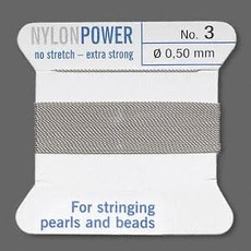Nylon Thread Thread Nylon Grey #3 2Yd