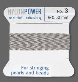 Nylon Thread Thread Nylon Grey #3 2Yd