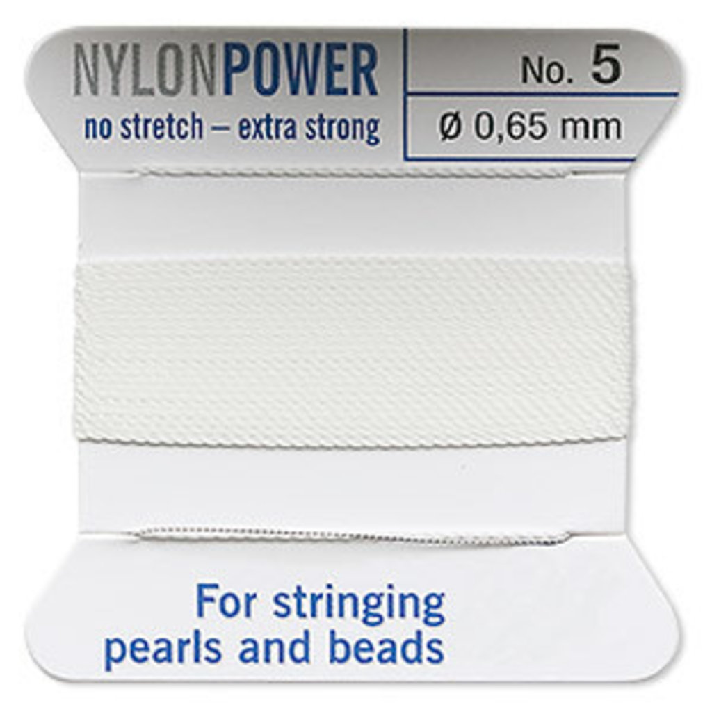 Nylon Thread Thread Nylon White #5 2Yd