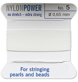 Nylon Thread Thread Nylon White #5 2Yd