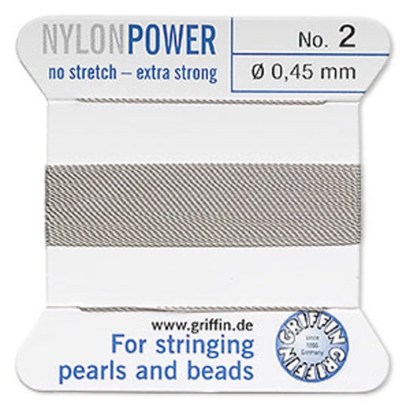 Nylon Thread Thread Nylon Grey #2 2Yd