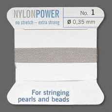 Nylon Thread Thread Nylon Grey #1 2Yd