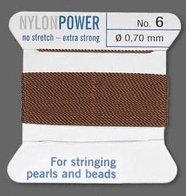 Nylon Thread Thread Nylon Brown #6 2Yrds