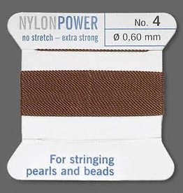 Nylon Thread Thread Nylon Brown #4 2Yrds