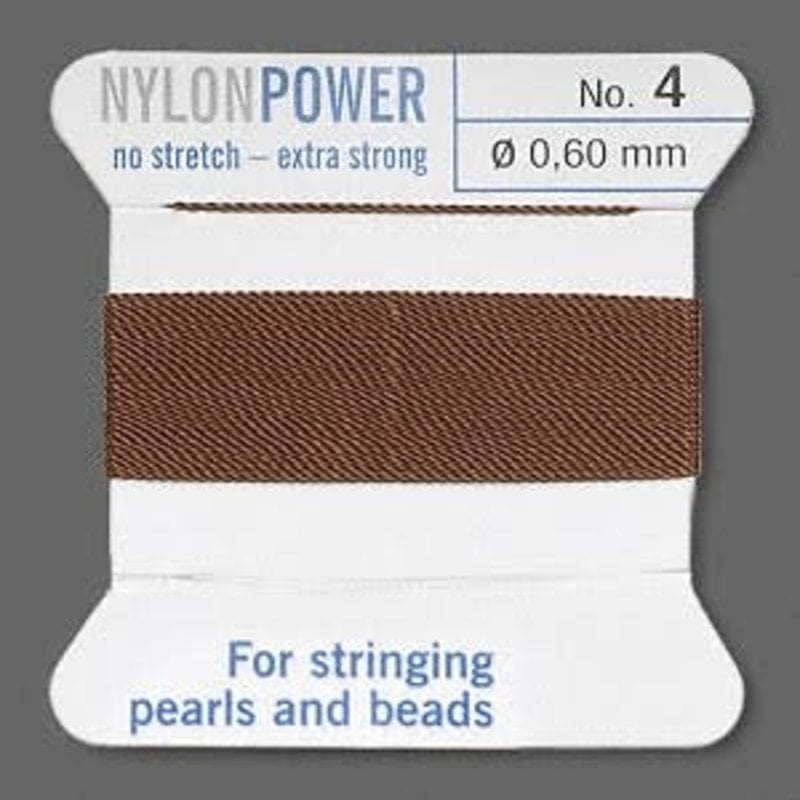 Nylon Thread Thread Nylon Brown #4 2Yrds