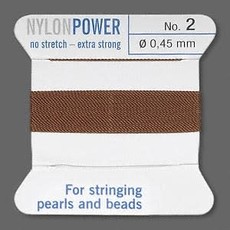 Nylon Thread Thread Nylon Brown #2 2Yrds