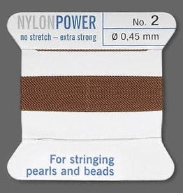 Nylon Thread Thread Nylon Brown #2 2Yrds