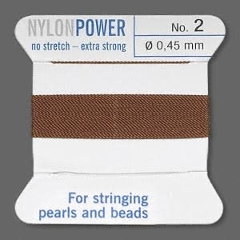 Nylon Thread Thread Nylon Brown #2 2Yrds