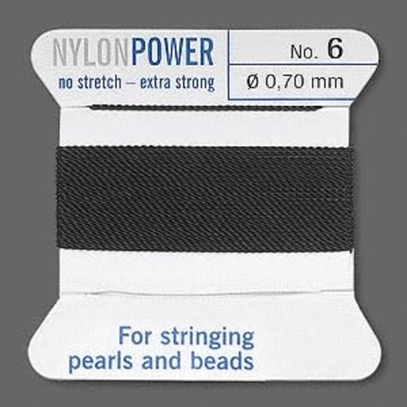 Nylon Thread Thread Nylon Black #6 2Yrds