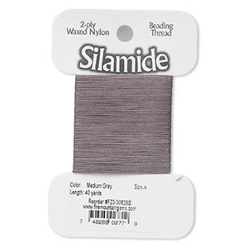 Silamide Silamide Thread Med Grey 40Yd