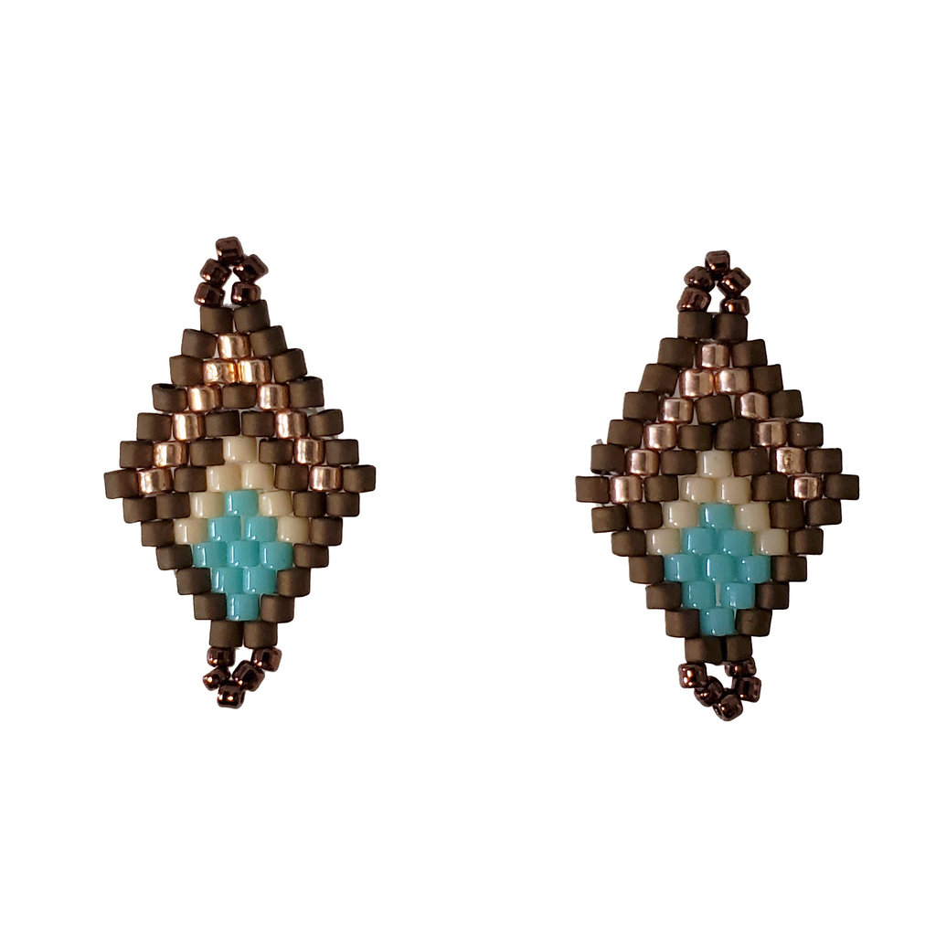 Miyuki Delica Beaded Pendant 2Pcs #40