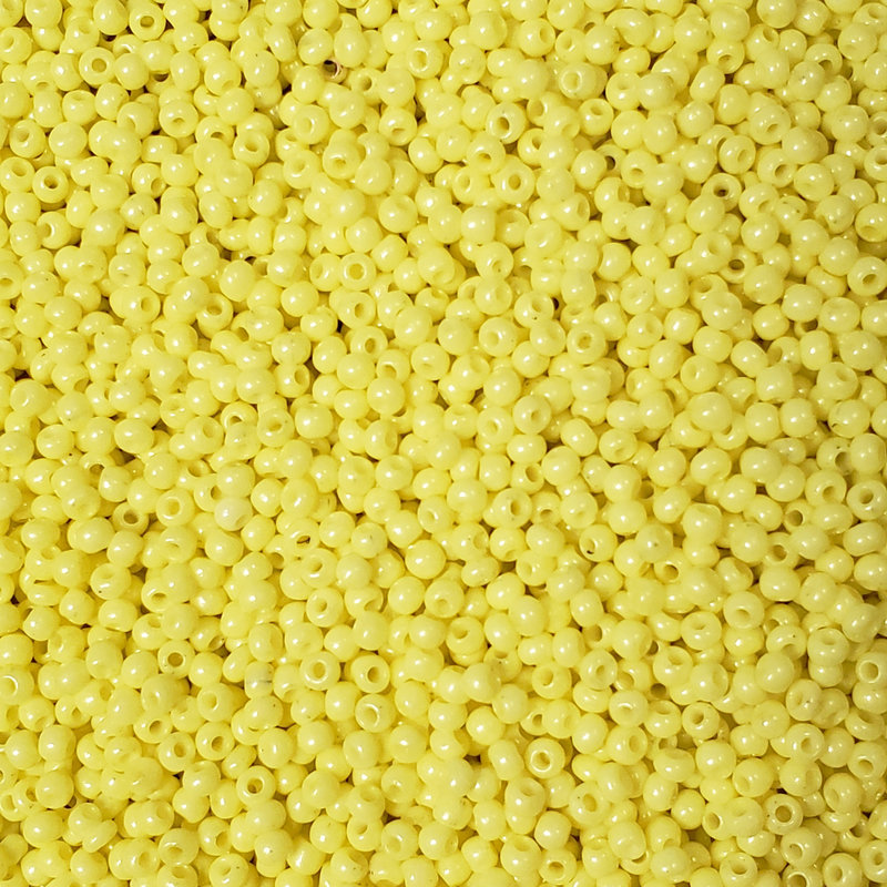 MJB #10  MJB Seed Beads   50gr  pkg Pastel Yellow