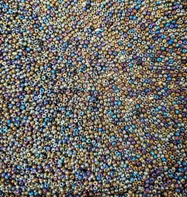 MJB #12  MJB Seed Beads  50gr pkg Rainbow Grey