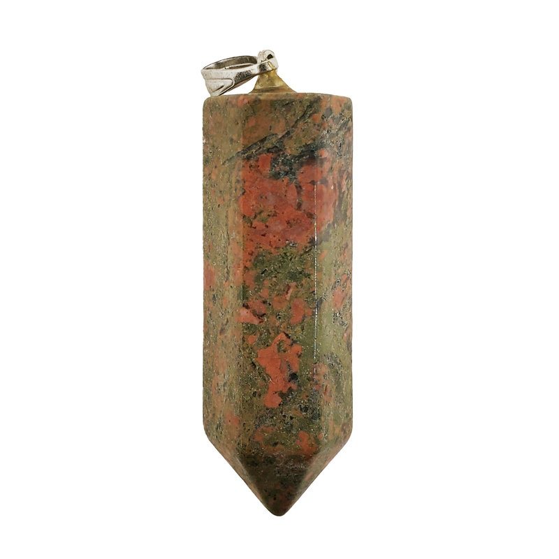 Unakite Point 1.5" Pendant