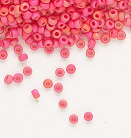 Miyuki #11 Rocaille Seed Bead Opaque Matte Rainbow Coral 25gms