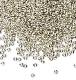 Miyuki #11 Rocaille Seed Bead Opaque Galvanized Silver 25gms