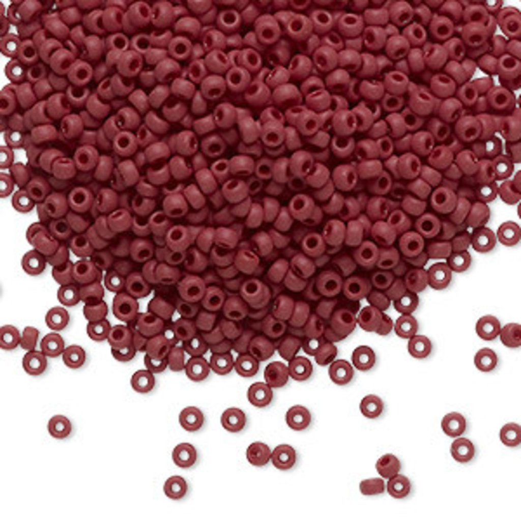 Miyuki #11 Rocaille Seed Bead Opaque Matte Currant 25gms
