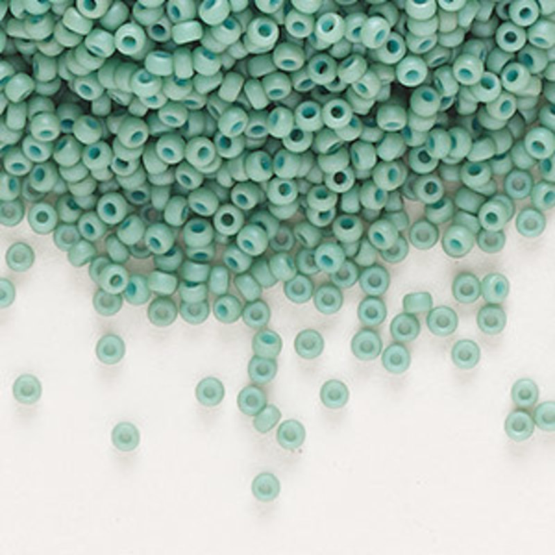 Miyuki #11 Rocaille Seed Bead Opaque Matte Luster Seafoam 25gms