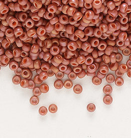 Miyuki #11 Rocaille Seed Bead Opaque Matte Rainbow Carnelian Red 25gms