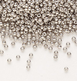 Miyuki #11 Rocaille Seed Bead Opaque Galvanized Pewter 25gms
