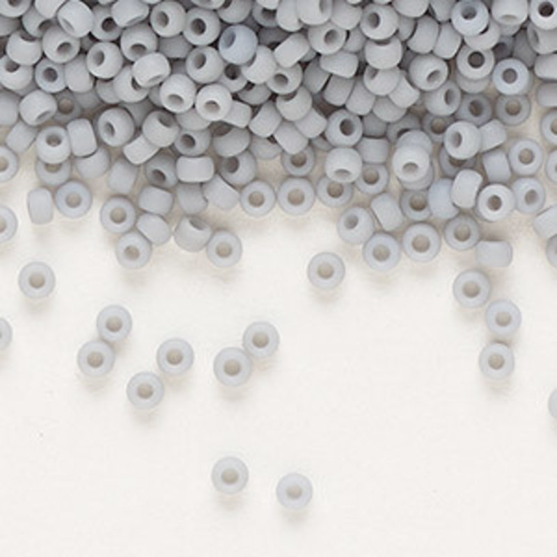 Miyuki #11 Rocaille Seed Bead Opaque Matte Grey 25gms