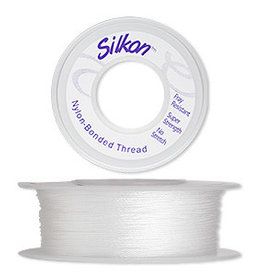 Silkon Silkon Nylon-Bonded Thread Medium-Weight #2 White 20Yd.