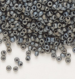 Preciosa #11 Rocaille Seed Bead Opaque Matte Metallic Silver-Grey 25gms