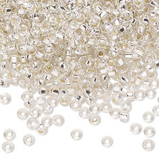 Rocaille Sb#8 SH TP Silver-Lined Crystal Clear 50-gram pkg.