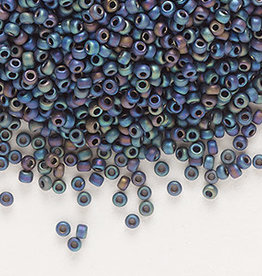 Miyuki #11 Rocaille Seed Bead Opaque Matte Rainbow Black 25gms