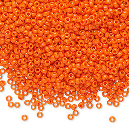 Miyuki #11 Rocaille Seed Bead Opaque Orange 25gms