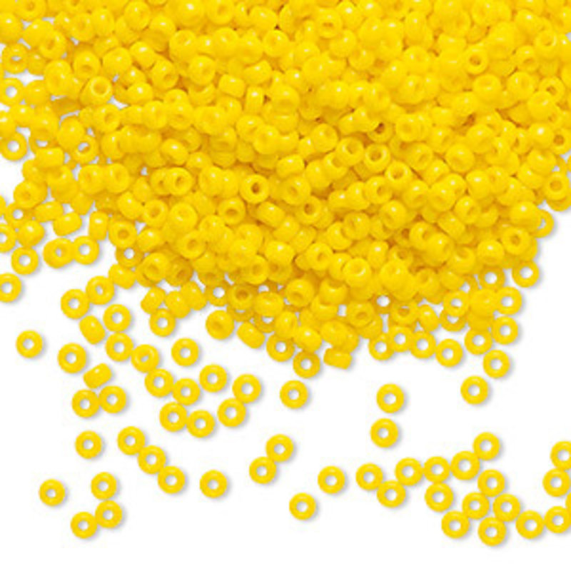 Miyuki #11 Rocaille Seed Bead Opaque Canary 25gms