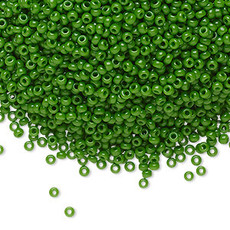 Miyuki #11 Rocaille Seed Bead Opaque Green  25gms