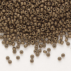 Miyuki #11 Rocaille Seed Bead Opaque Matte Metallic Dark Bronze 25gms