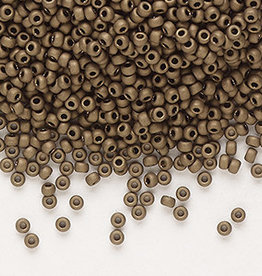 Miyuki #11 Rocaille Seed Bead Opaque Matte Metallic Dark Bronze 25gms