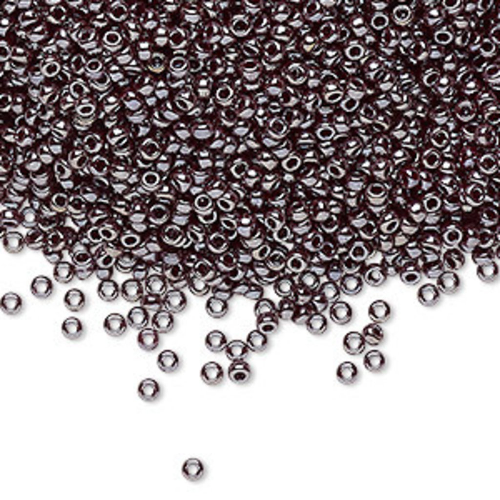 Miyuki #11 Rocaille Seed Bead Opaque Luster Gunmetal 25gms