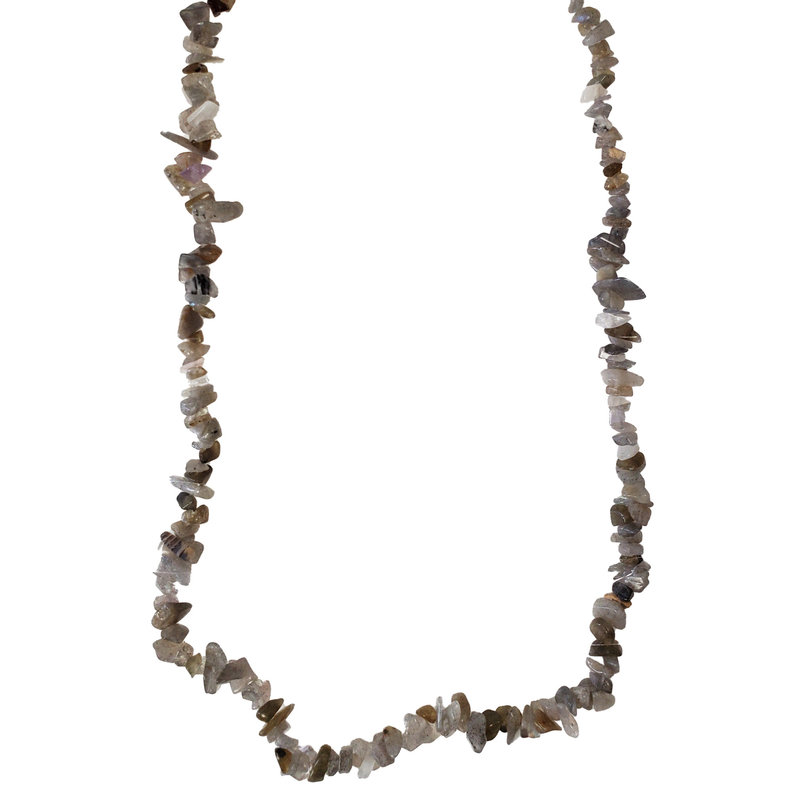 Labradorite Gemstone Chips 32" Strand (approx. 4 - 7mm).