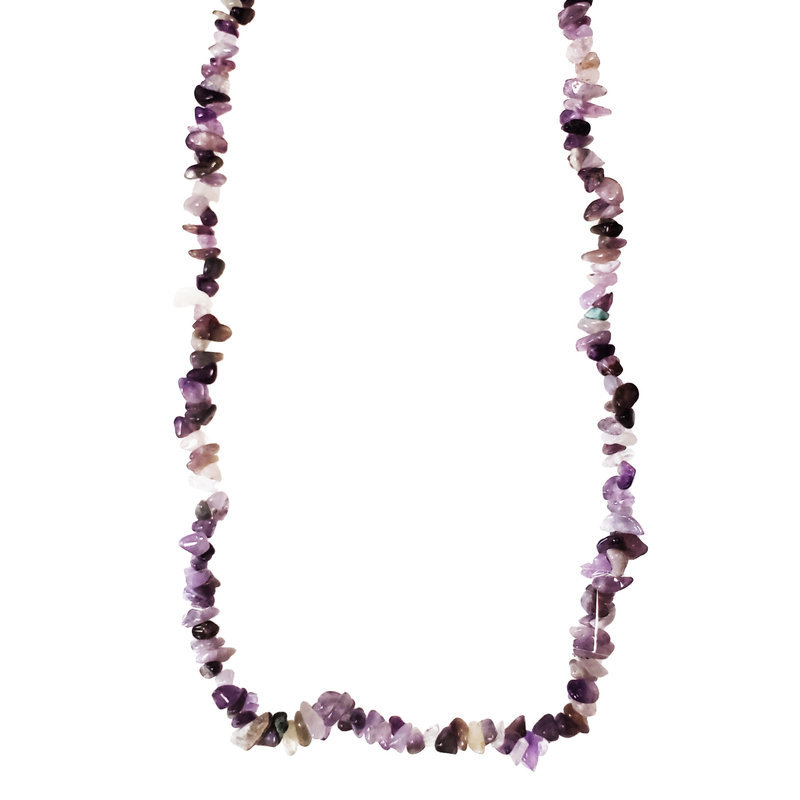 Amethyst Gemstone Chips 32" Strand (approx. 4 - 7mm)