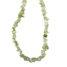 Sea Green "jade" Quartz Stone Chip 35" Strand