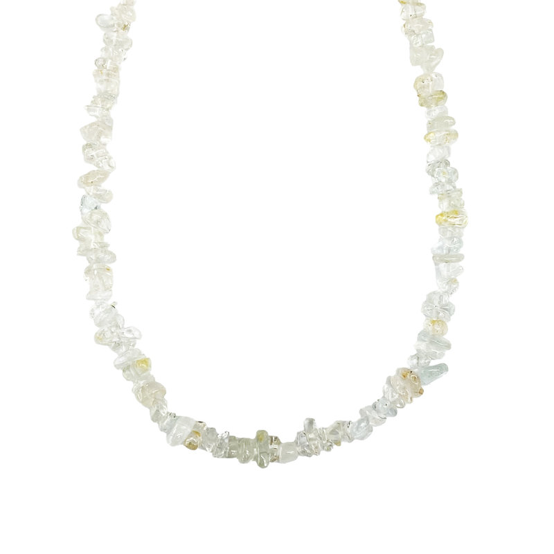 Crystal Quartz Stone Chip 34" Strand