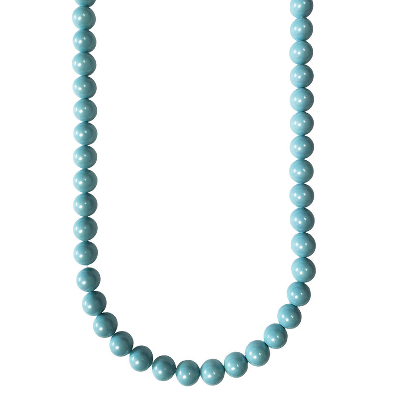 Light Blue Shell Pearl 16" Strand 10mm