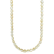 Cream Baroque Fresh Water Pearl 16" Strand 8-10mm