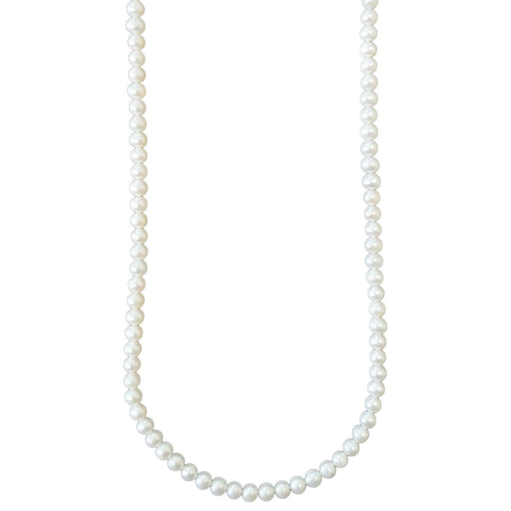 White Fresh Water Pearl 16" Strand 6-6.5mm