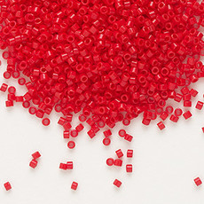 Miyuki Delica #11  Opaque Red Db0723     7.5 gram vial