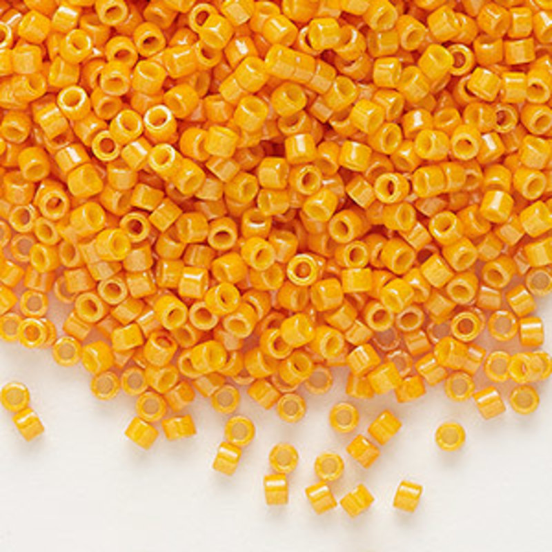 Miyuki Delica #11  Opaque Squash Yellow Db0651     7.5gms