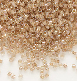 Miyuki Delica #11 Color-Lined Beige Db0069    7.5gms