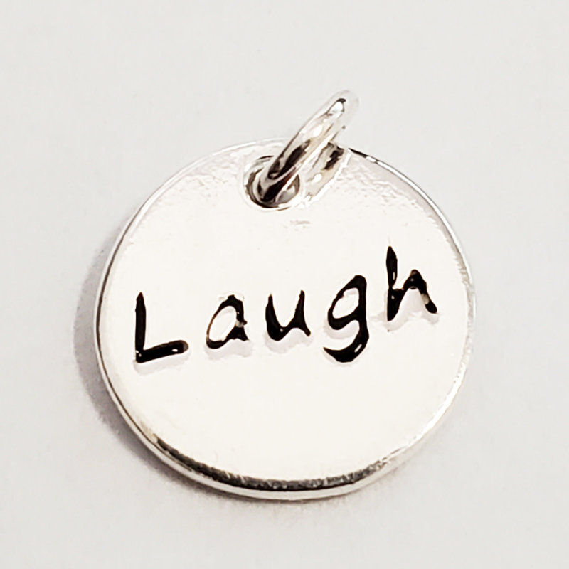 Bead World Laugh Sterling Silver Pendant 10mm