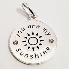 Bead World You Are My Sunshine Sterling Silver Pendant 15mm