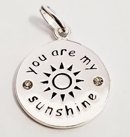 Bead World You Are My Sunshine Sterling Silver Pendant 15mm